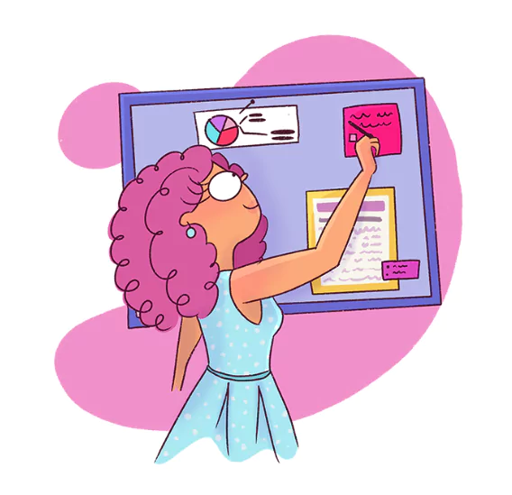 Blogging Stats Illustration