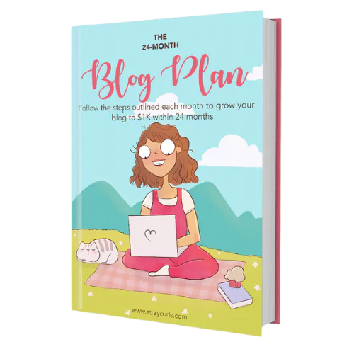 The 24-Month Blog Plan eBook for Bloggers by Stray Curls