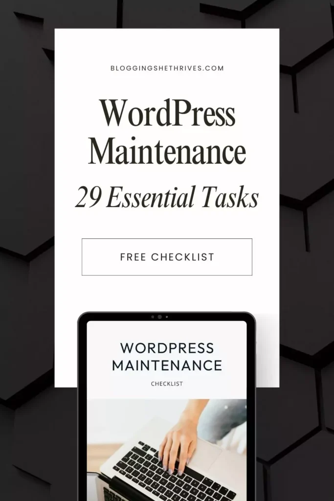 WordPress Website Maintenance Checklist for free download
